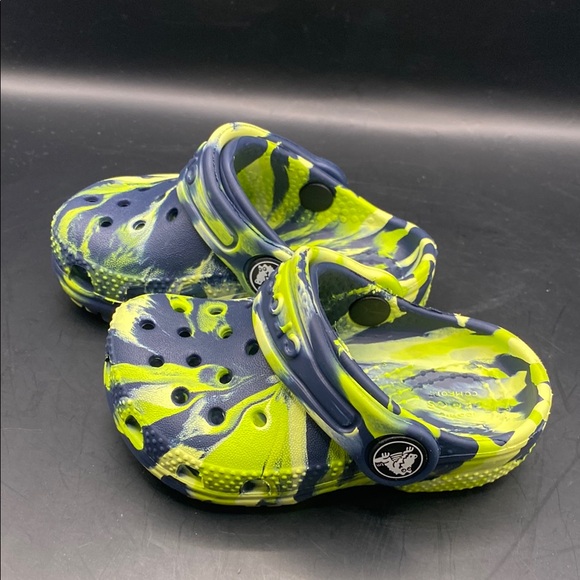 Kids Crocs Clogs - Blue and Yellow - Picture 4 of 8